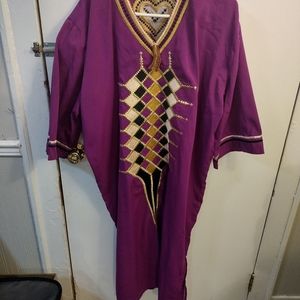 African Clothing For Women 27" across 49" long Embroidery Long Dress